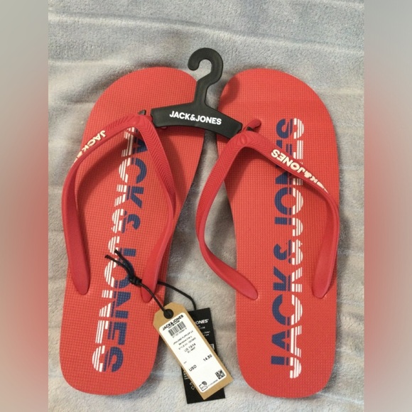 Jack & Jones Other - Jack & Jones Barbados Cherry Flip Flops Men’s Size 13/14